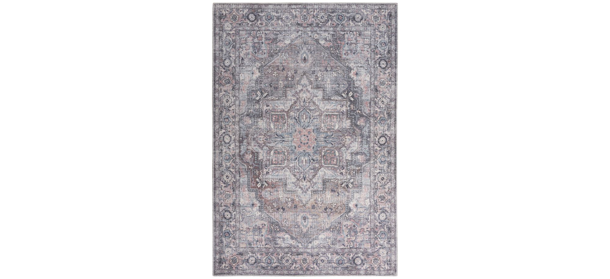 Nicole Curtis Stopher Area Rug in Gray by Nourison