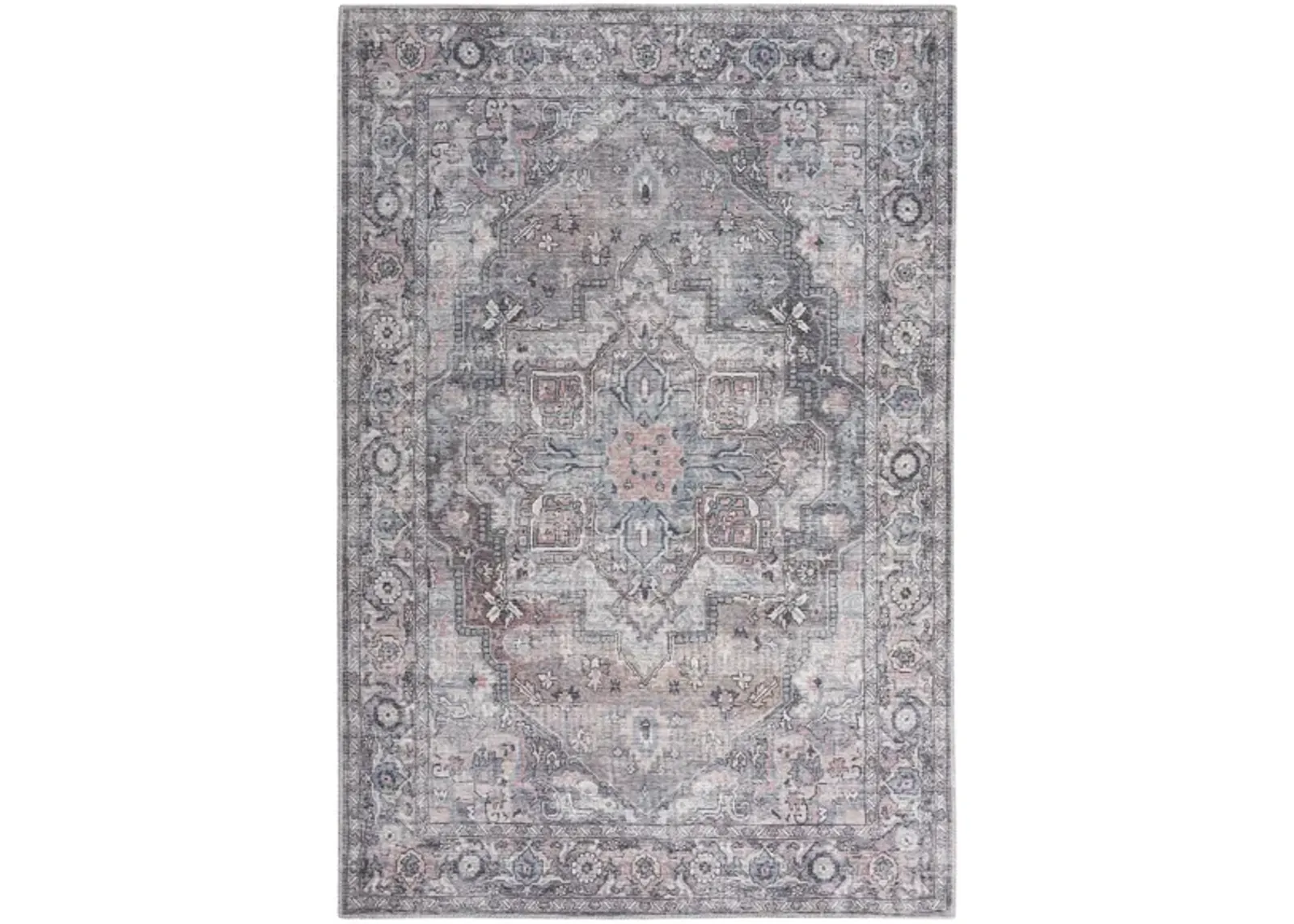 Nicole Curtis Stopher Area Rug in Gray by Nourison