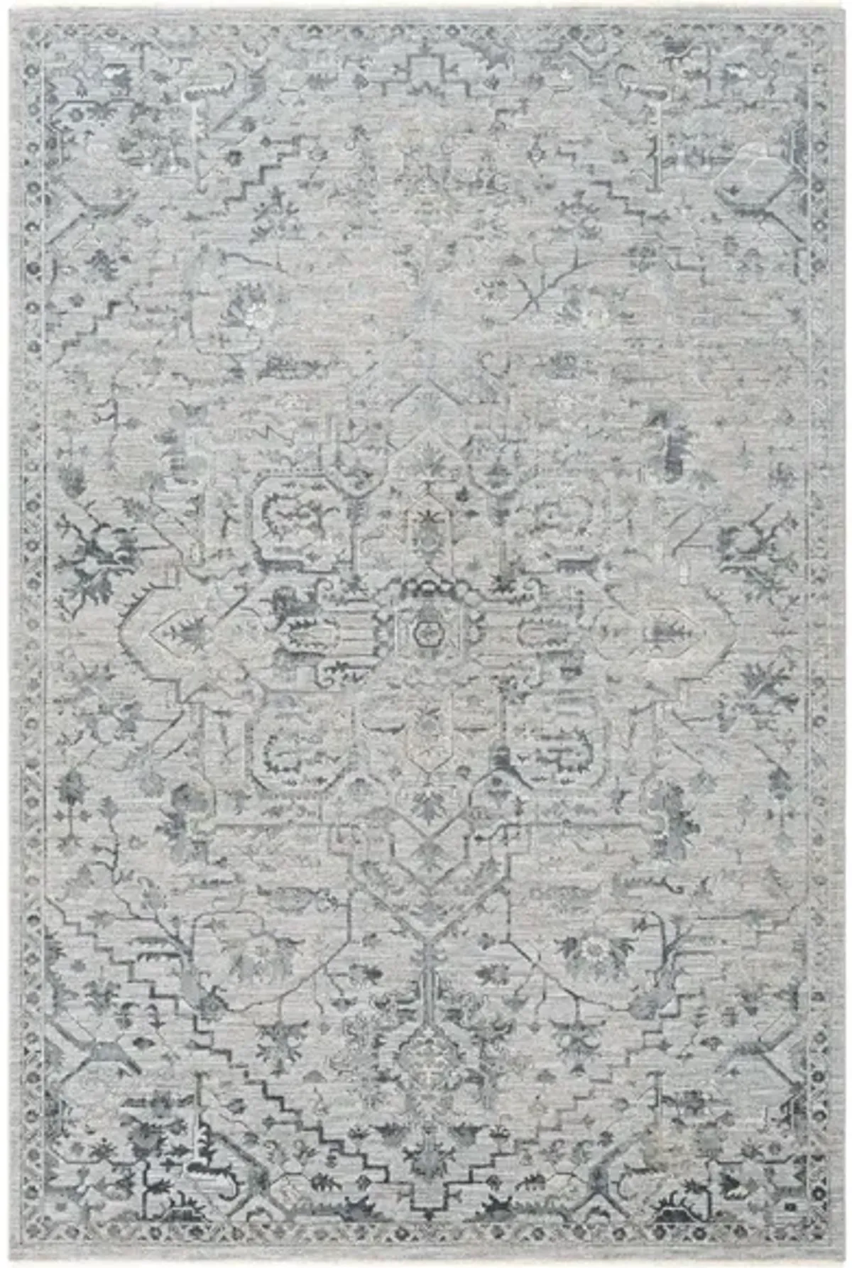 Glynn Brunswick Area Rug in Blue, Cream by Surya