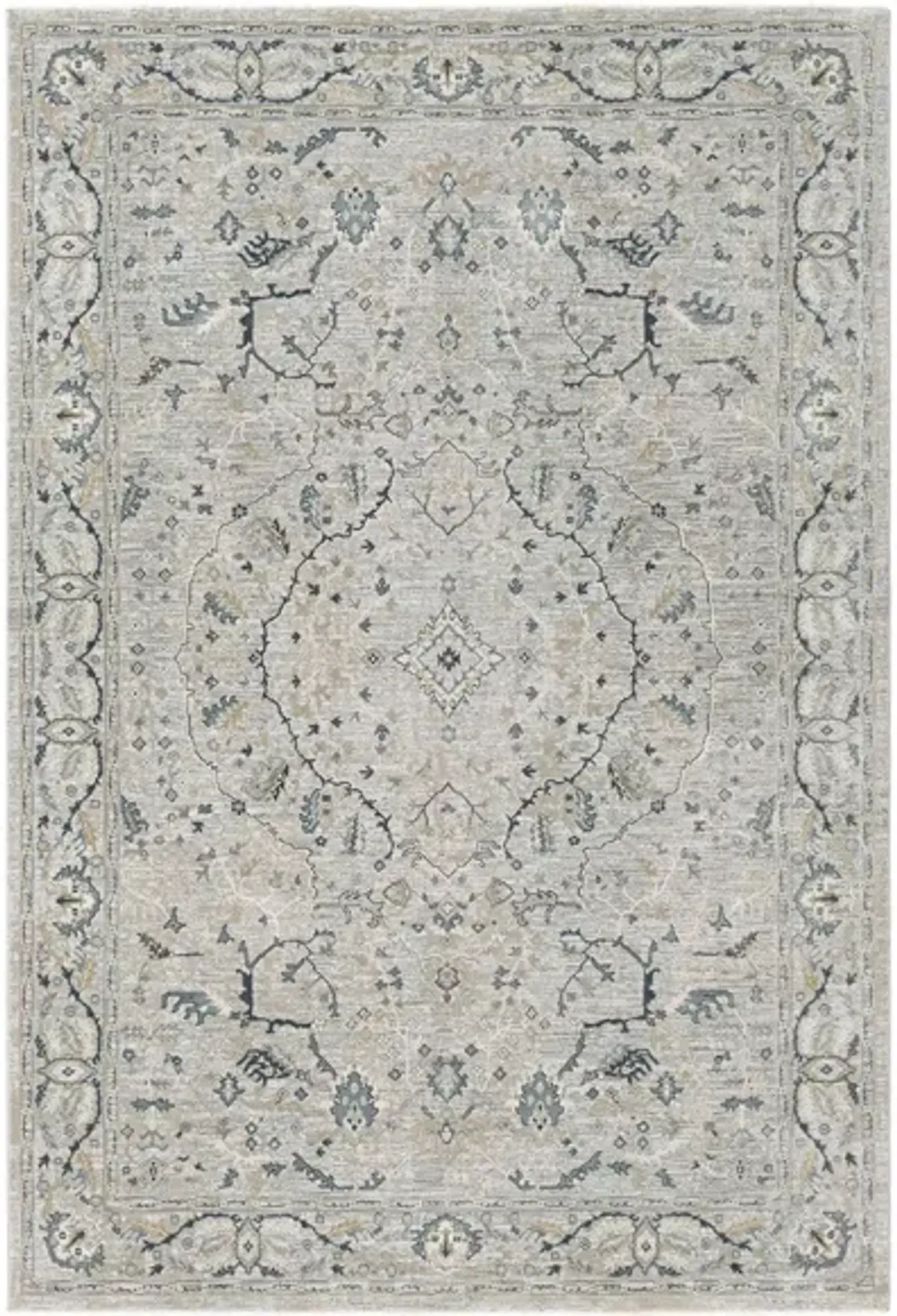 Glynn Seachan Area Rug in Green, Sage, Denim, Beige by Surya