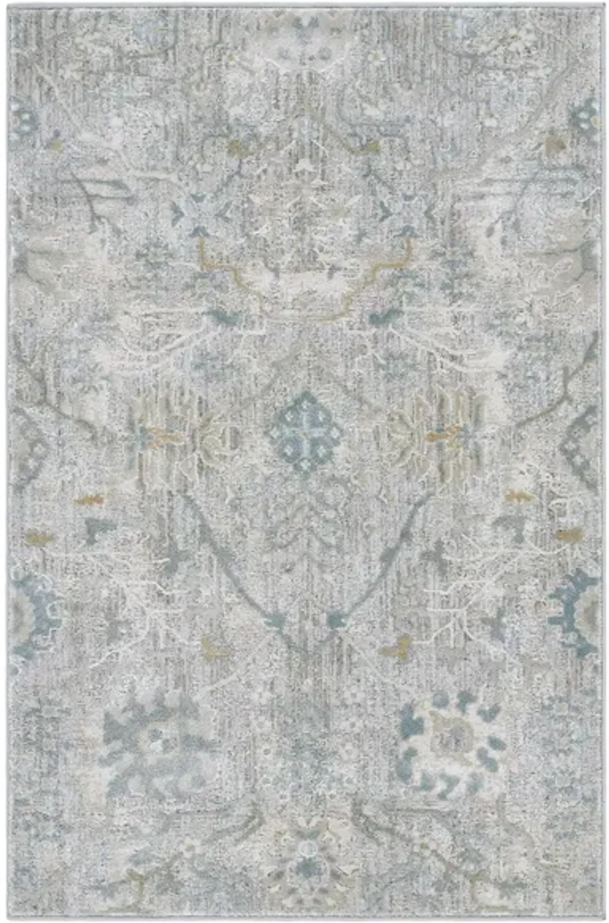 Glynn Andor Area Rug in Sage, Khaki, Denim, Gray by Surya