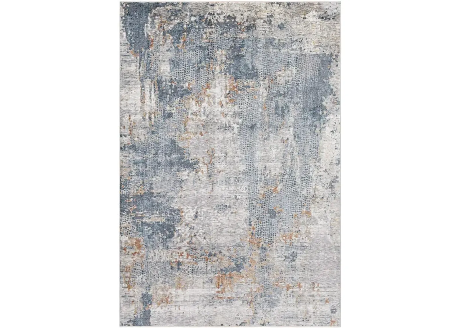 Caerdyf Pembroke Area Rug in Gray, Tan, Blue, Clay by Surya