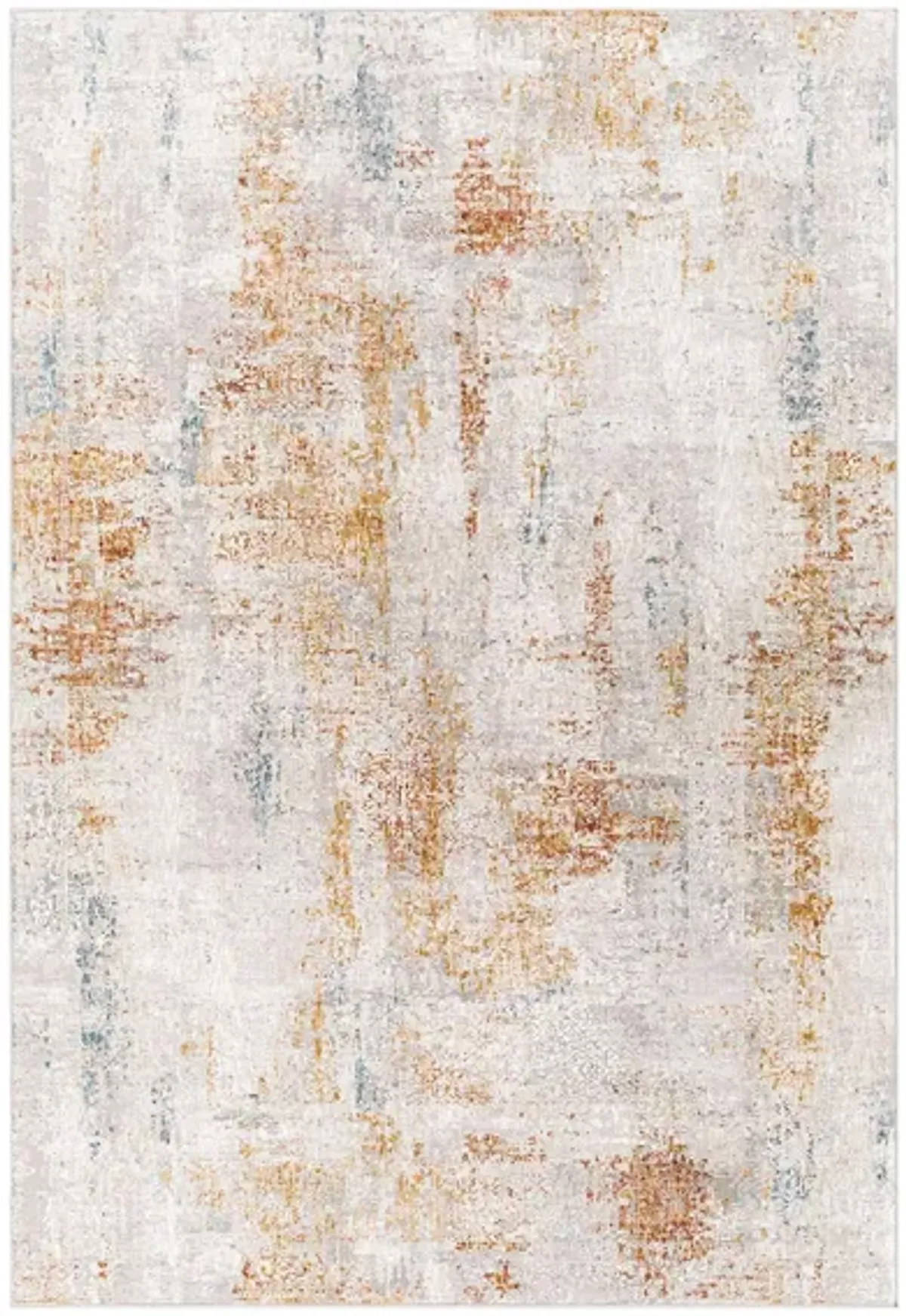 Carmel Rug in Aqua, Camel, Clay, Light Gray, Mustard, Taupe, White by Surya