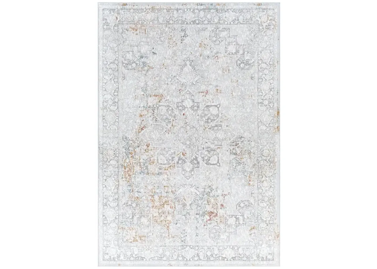 Carmel Rug in Taupe, Light Gray, Aqua, Mustard, White, Navy, Camel, Clay by Surya