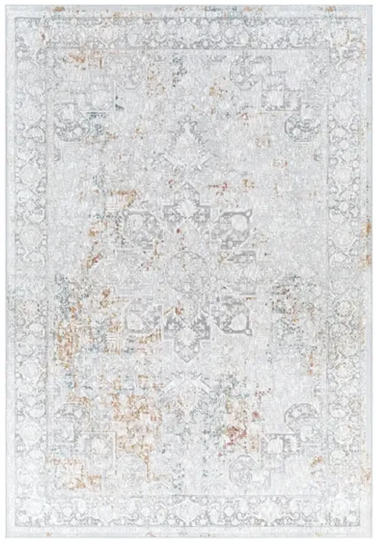 Carmel Rug in Taupe, Light Gray, Aqua, Mustard, White, Navy, Camel, Clay by Surya