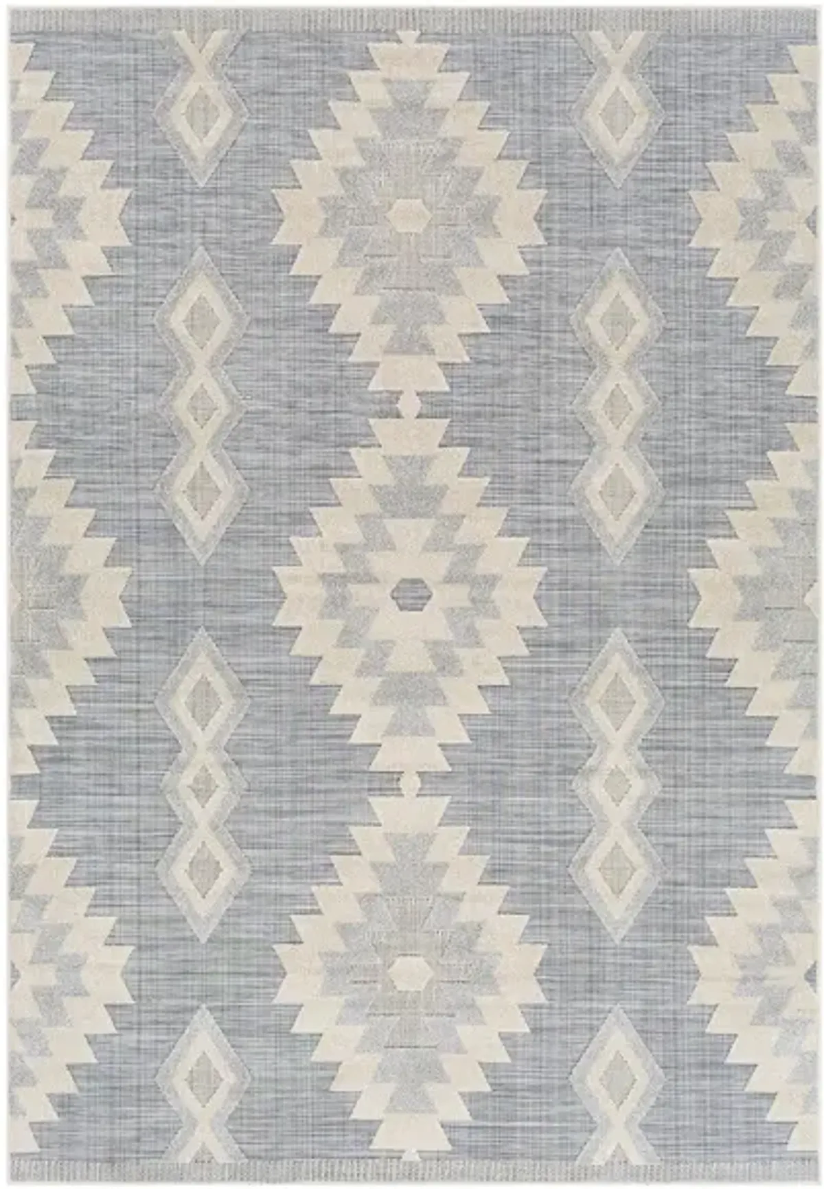 Murcia Iberian Indoor/Outdoor Area Rug in Cream, Light Slate, Gray by Surya