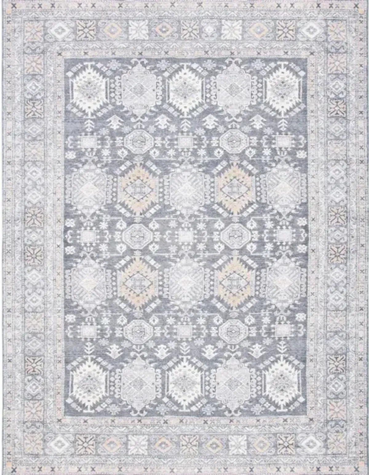 Serapi Area Rug in Gray & Beige by Safavieh