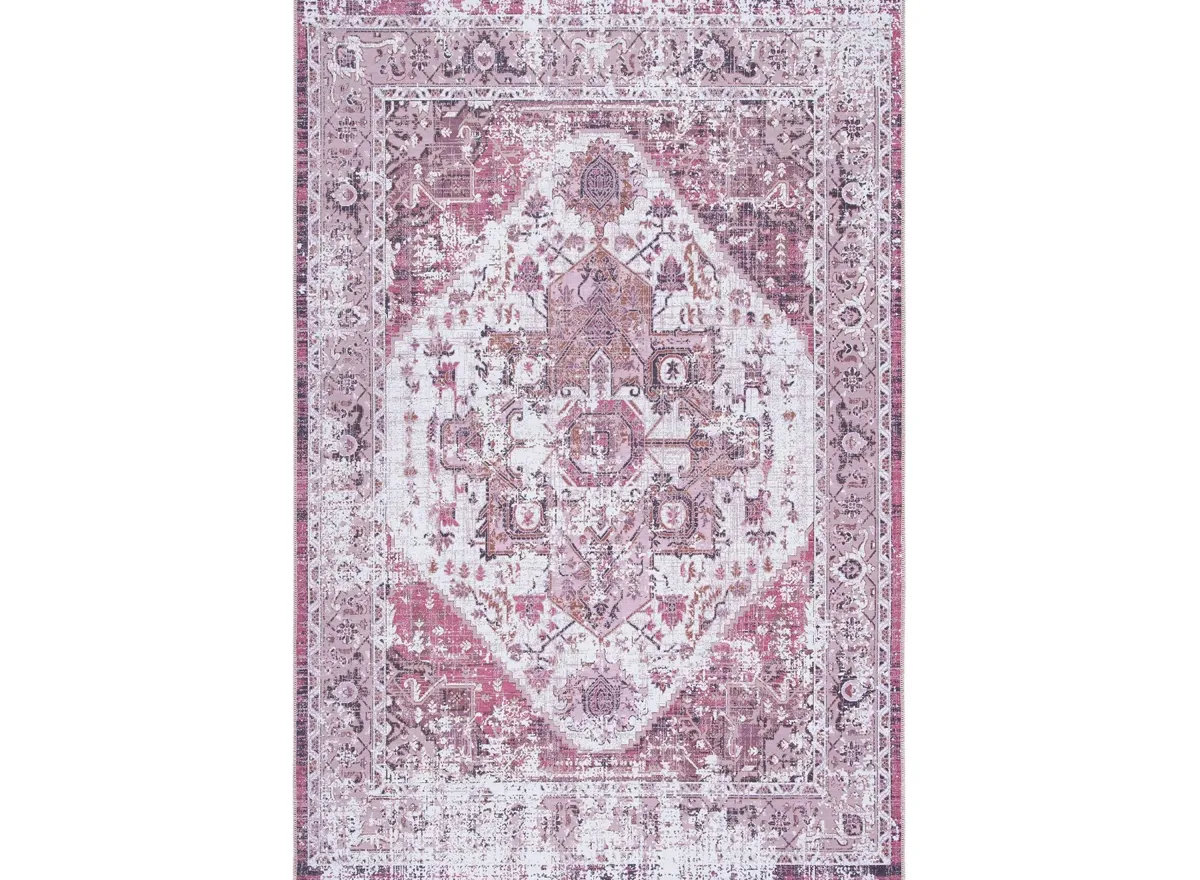 Serapi Area Rug in Ivory & Pink by Safavieh