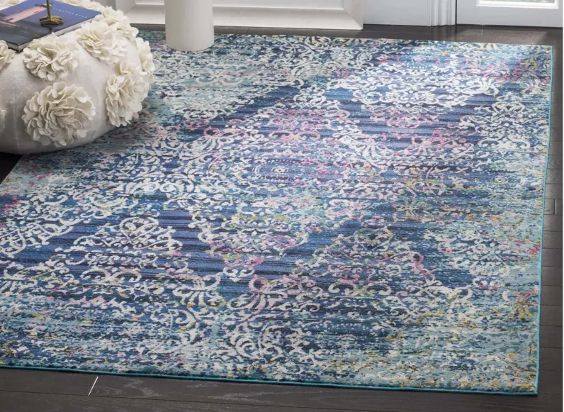 Amaya Area Rug in Blue / Multi by Safavieh