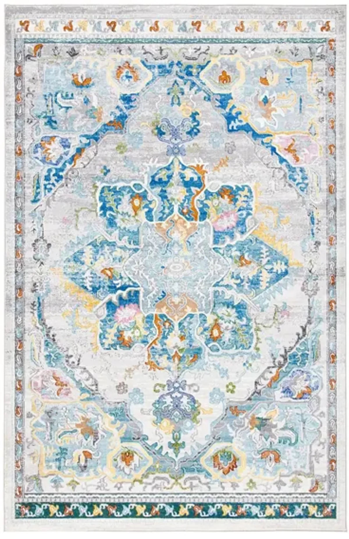 Arabell Area Rug in Gray / Blue by Safavieh