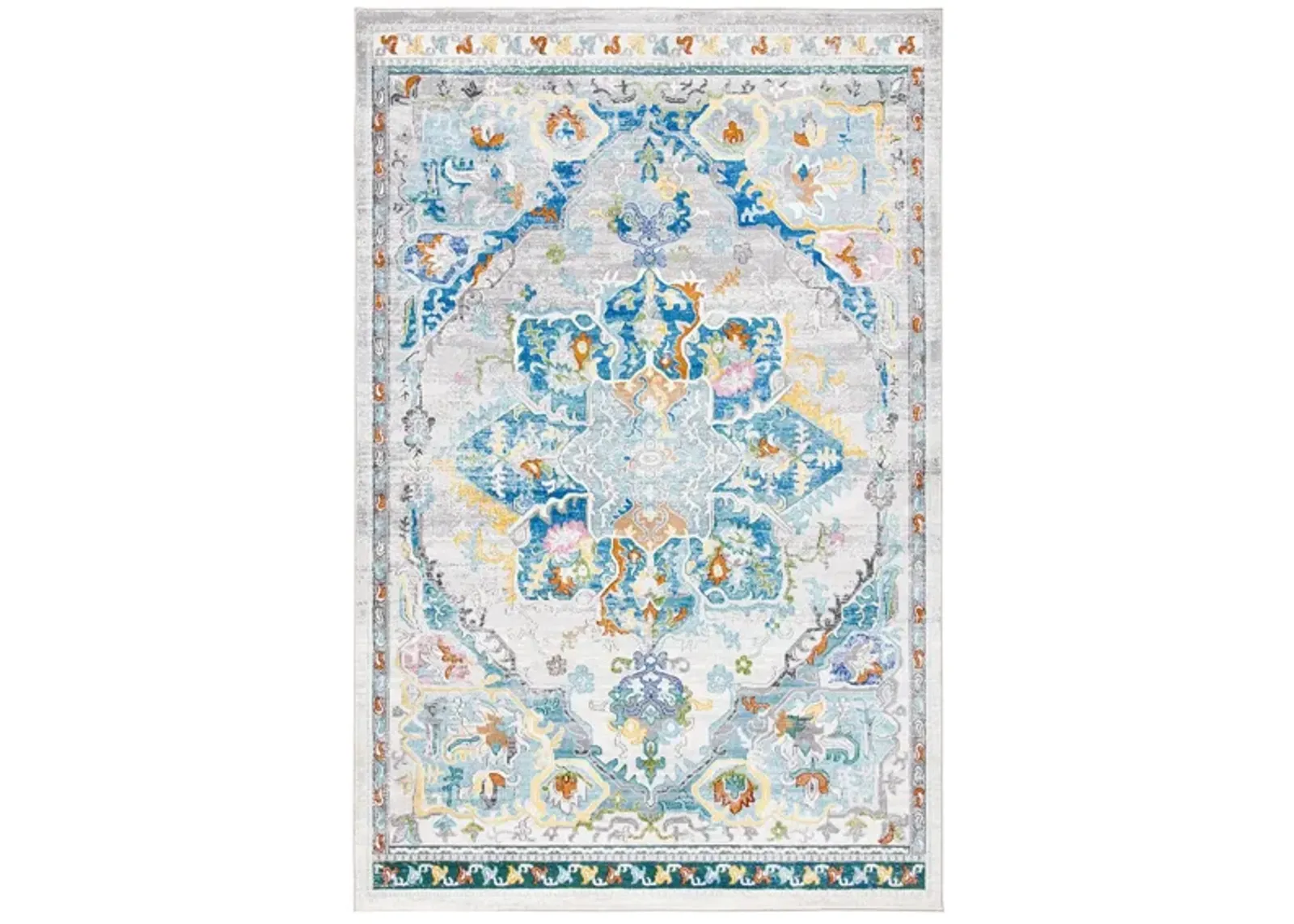 Arabell Area Rug in Gray / Blue by Safavieh