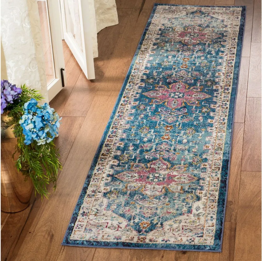 Aurelia Area Rug in Blue / Creme by Safavieh