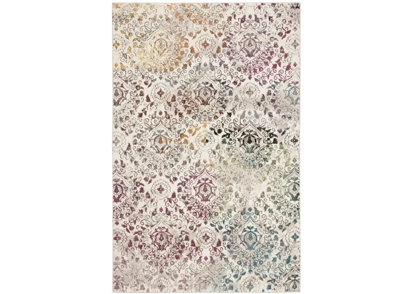 Azele Area Rug in Cream / Multi by Safavieh