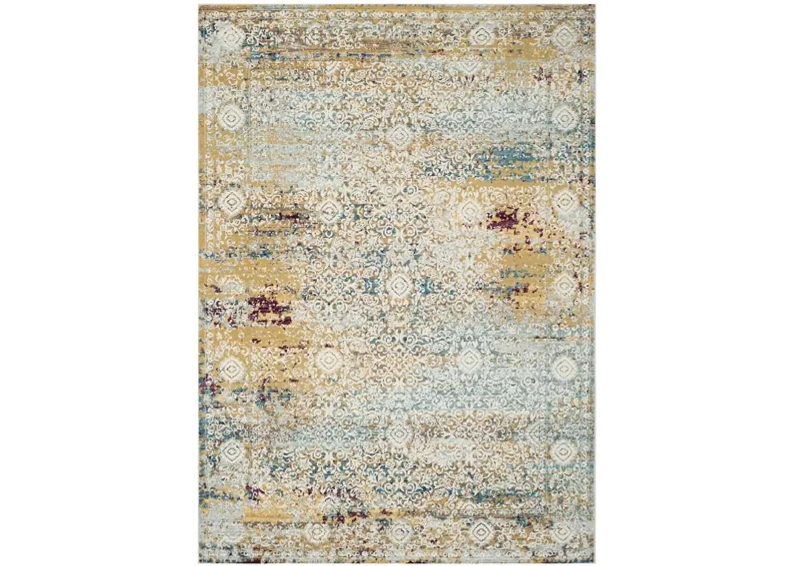 Alwine Area Rug in Yellow / Cream by Safavieh