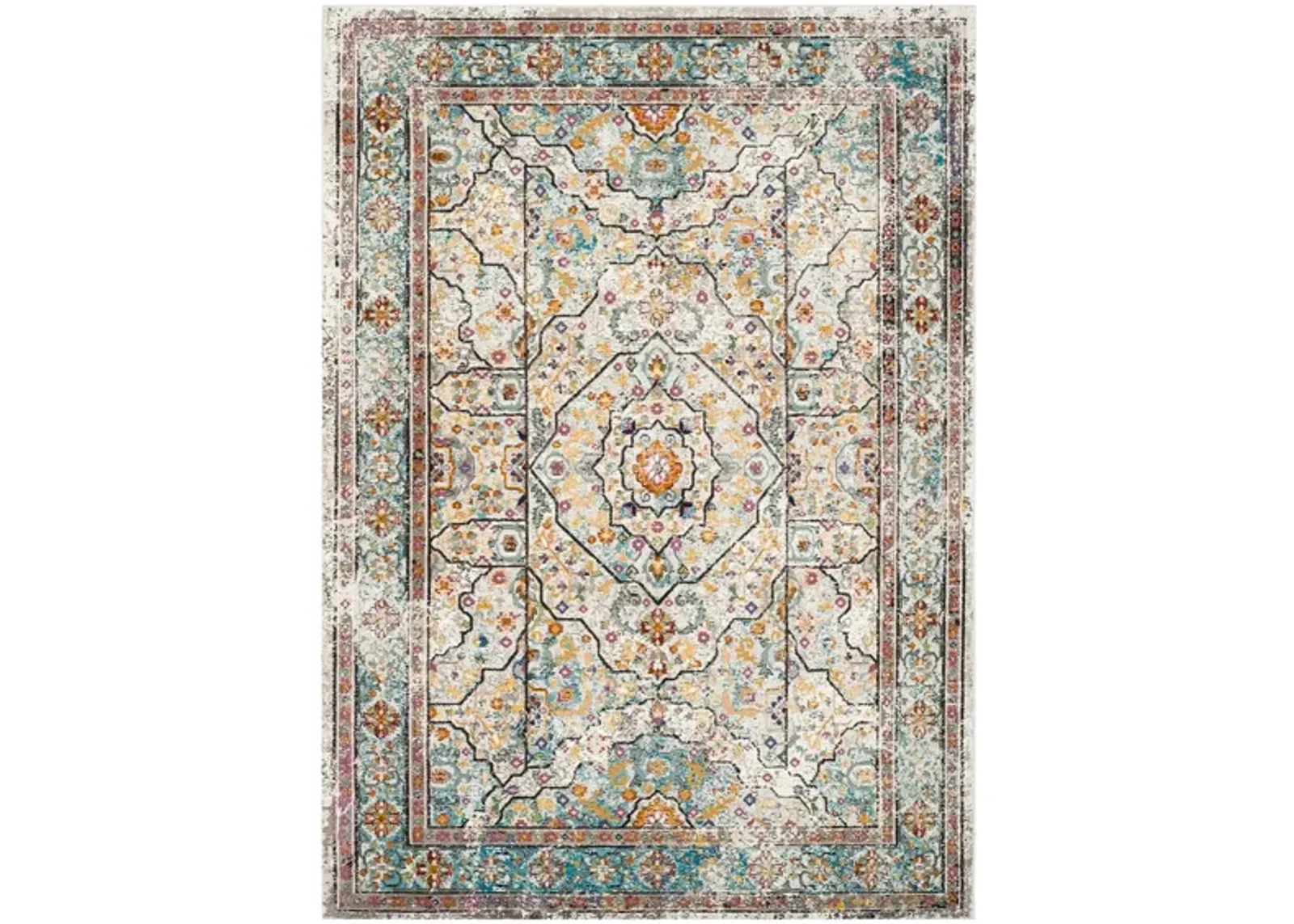 Amariah Area Rug in Cream / Blue by Safavieh