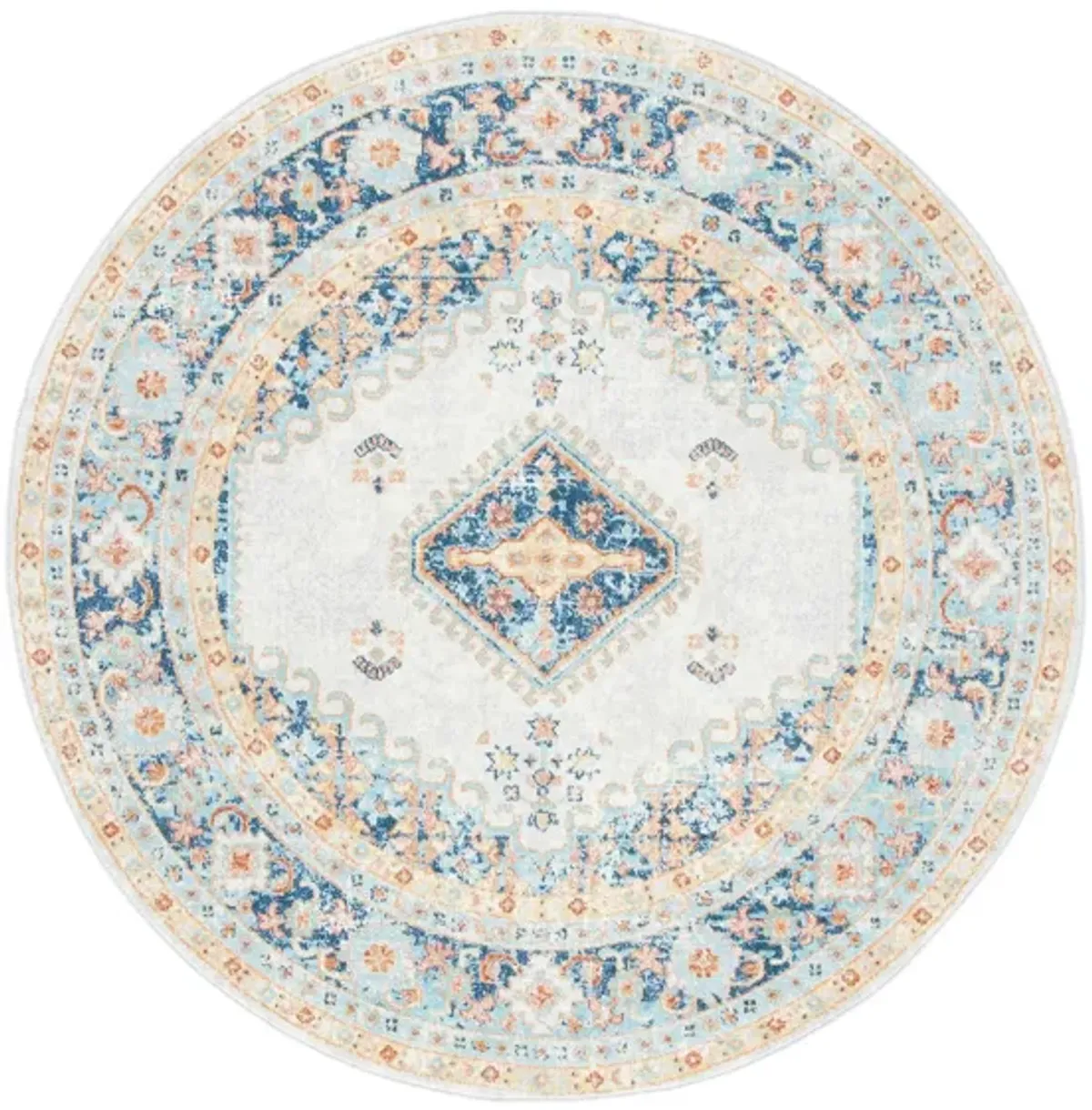 Audrianna Area Rug in Ivory / Navy by Safavieh