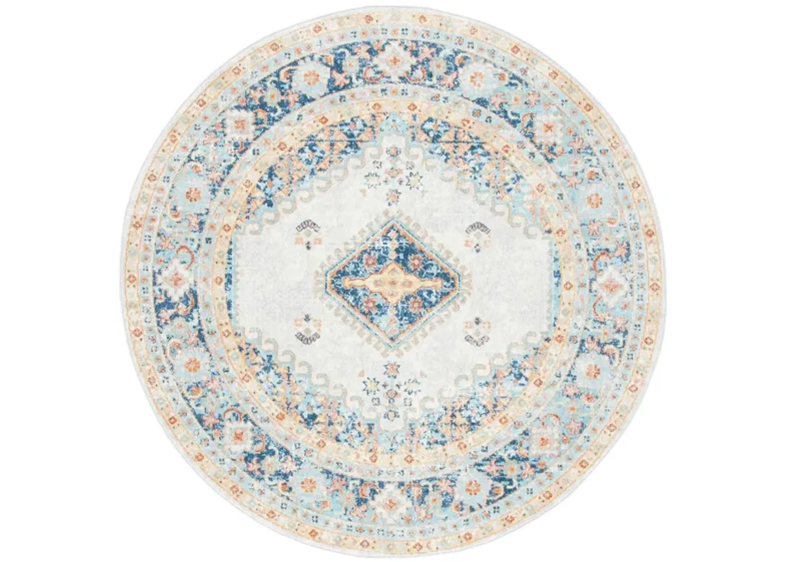 Audrianna Area Rug in Ivory / Navy by Safavieh