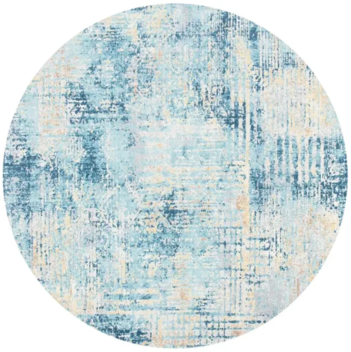 Ammon Area Rug in Ivory / Blue by Safavieh