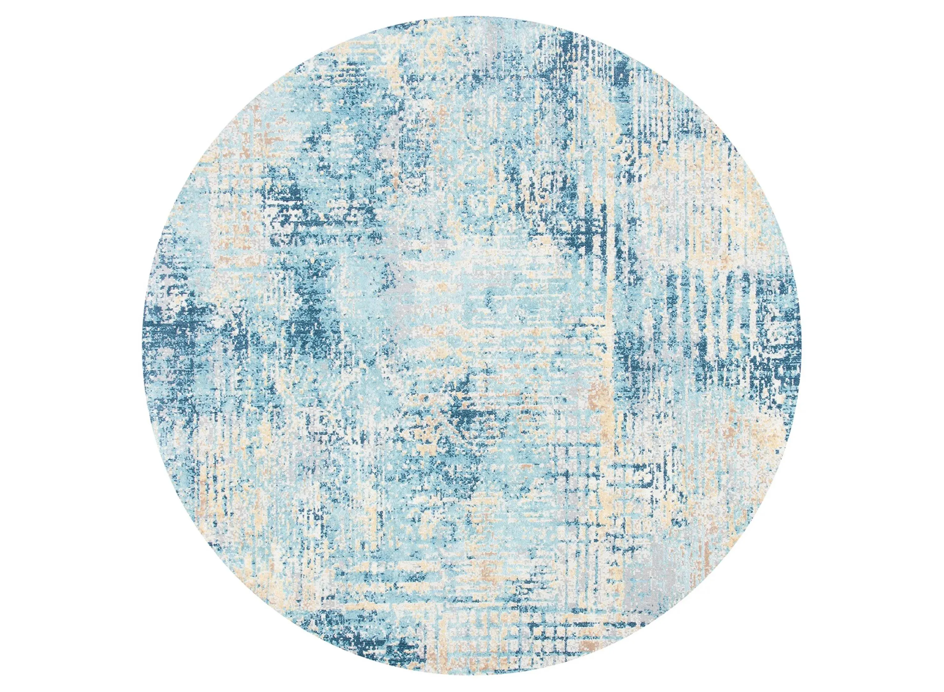 Ammon Area Rug in Ivory / Blue by Safavieh