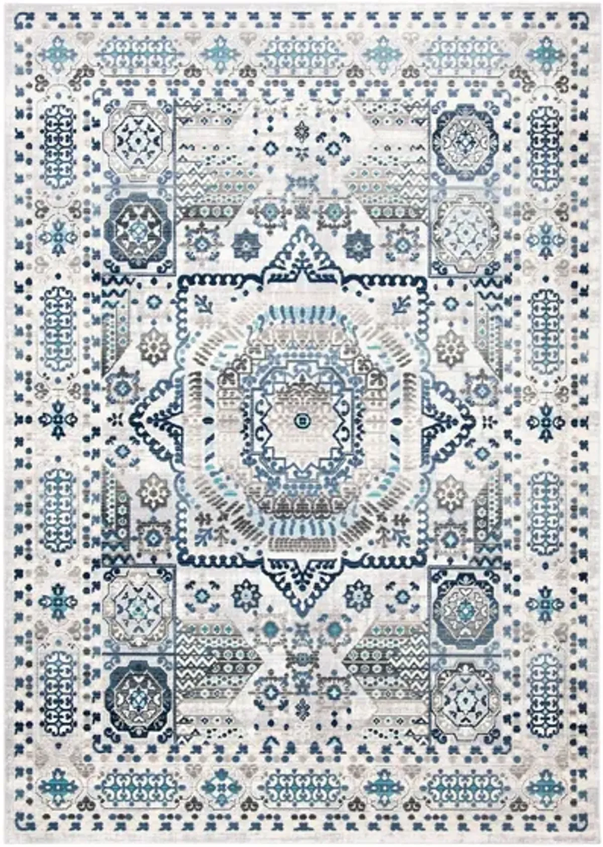 Appan Area Rug in Gray / Blue by Safavieh