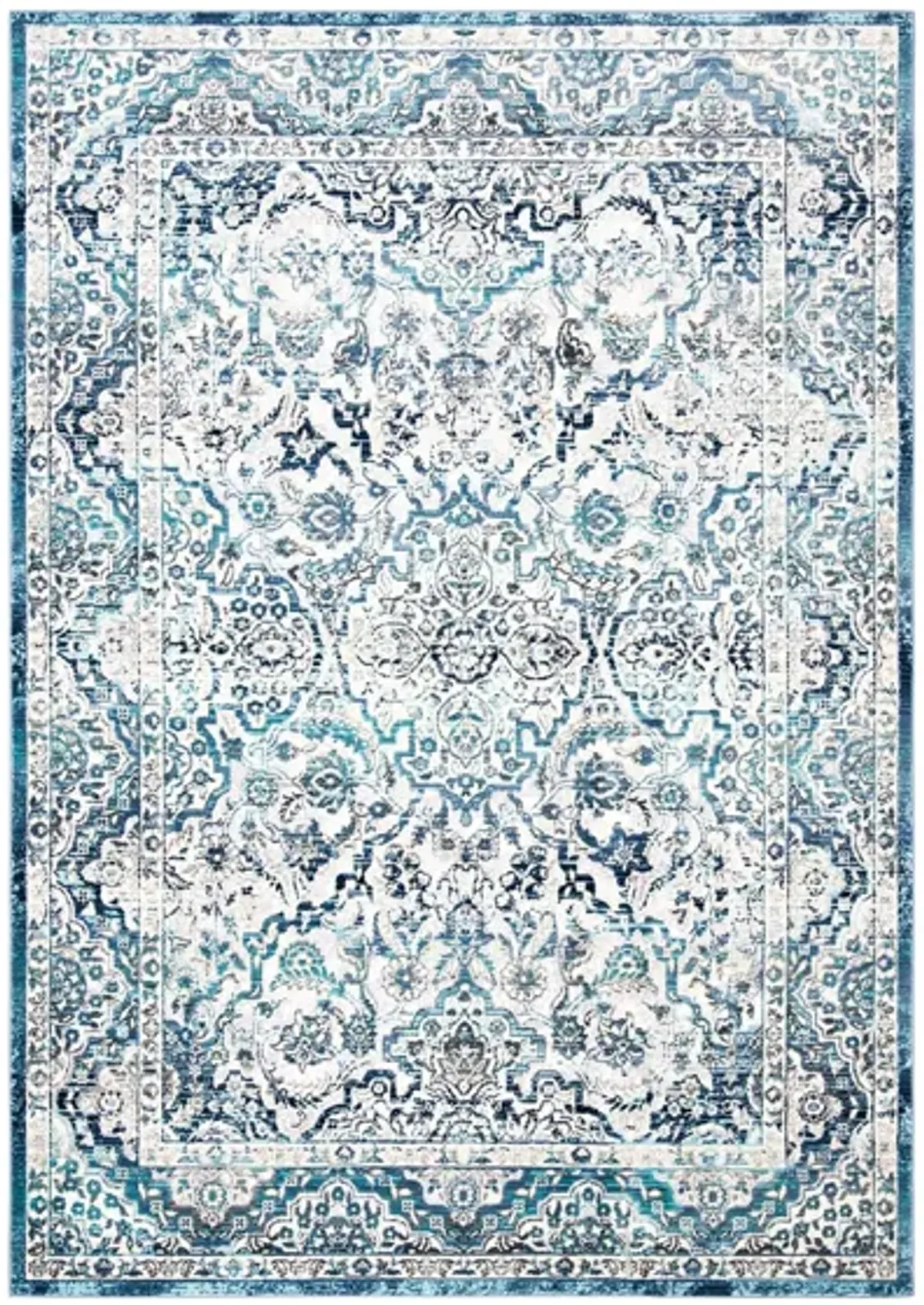 Ashna Area Rug in Ivory / Navy by Safavieh