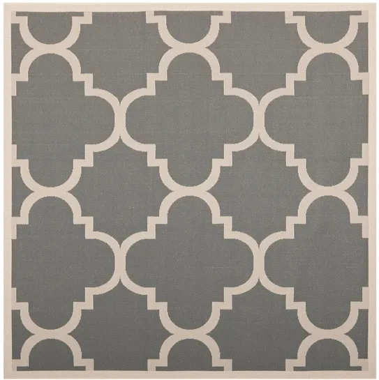 Courtyard Morocco Indoor/Outdoor Area Rug in Gray & Beige by Safavieh