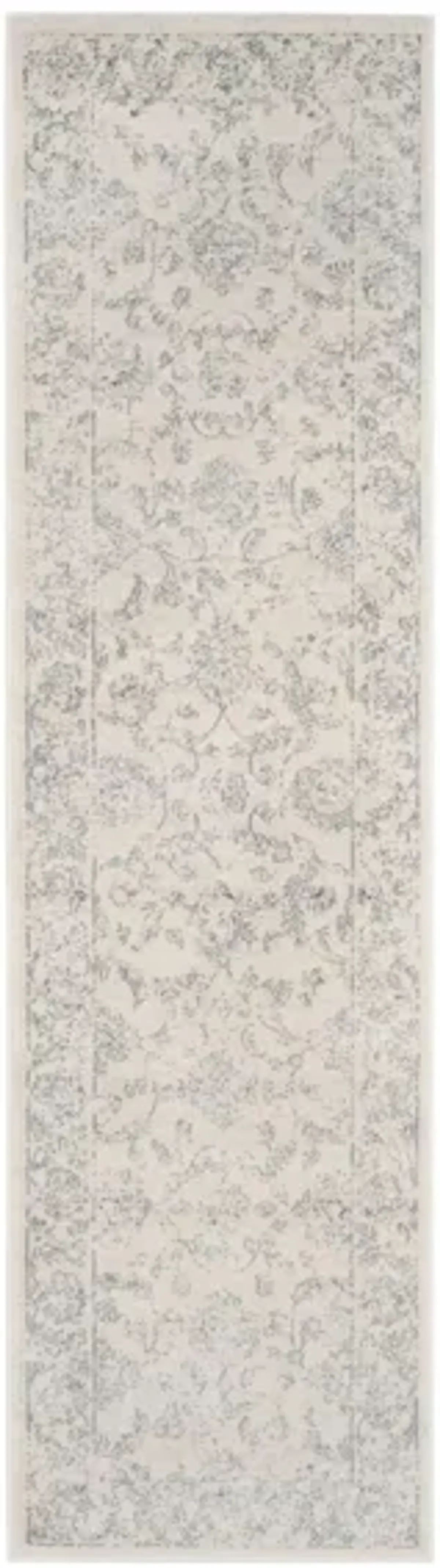 Carnegie Runner Rug in Cream / Gray by Safavieh