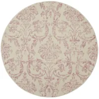 Jubilant Area Rug in Ivory/Pink by Nourison