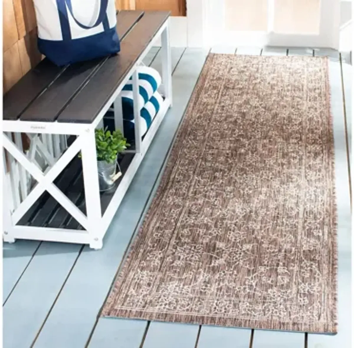 Courtyard Pacific Indoor/Outdoor Runner Rug