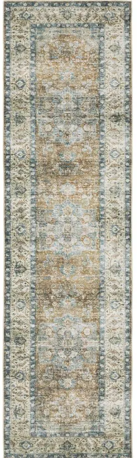 Caldwell Runner Rug in Blue, Gold by Bellanest