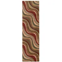 Solar Runner Rug in Red/Multicolor by Nourison