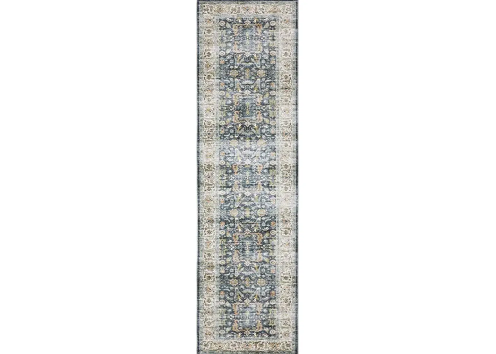 Champion Runner Rug in Blue, Gold by Bellanest