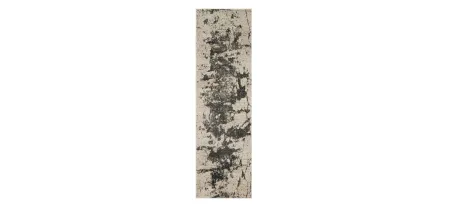 Maxell Runner Rug in Ivory/Gray by Nourison