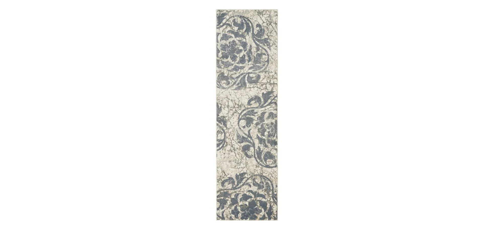 Maxell Runner Rug in Ivory/Blue by Nourison