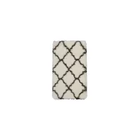 Ultra Plush Area Rug in Ivory/Charcoal by Nourison