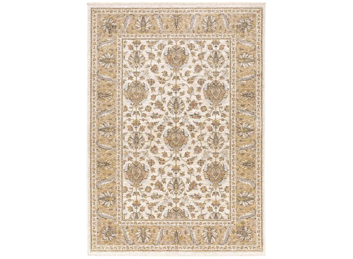 Utopia Area Rug in Ivory/Gold 5091W by Bellanest