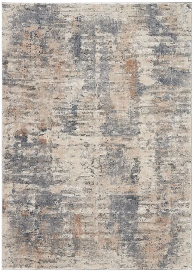 Rustic Textures Area Rug in Beige/Grey by Nourison