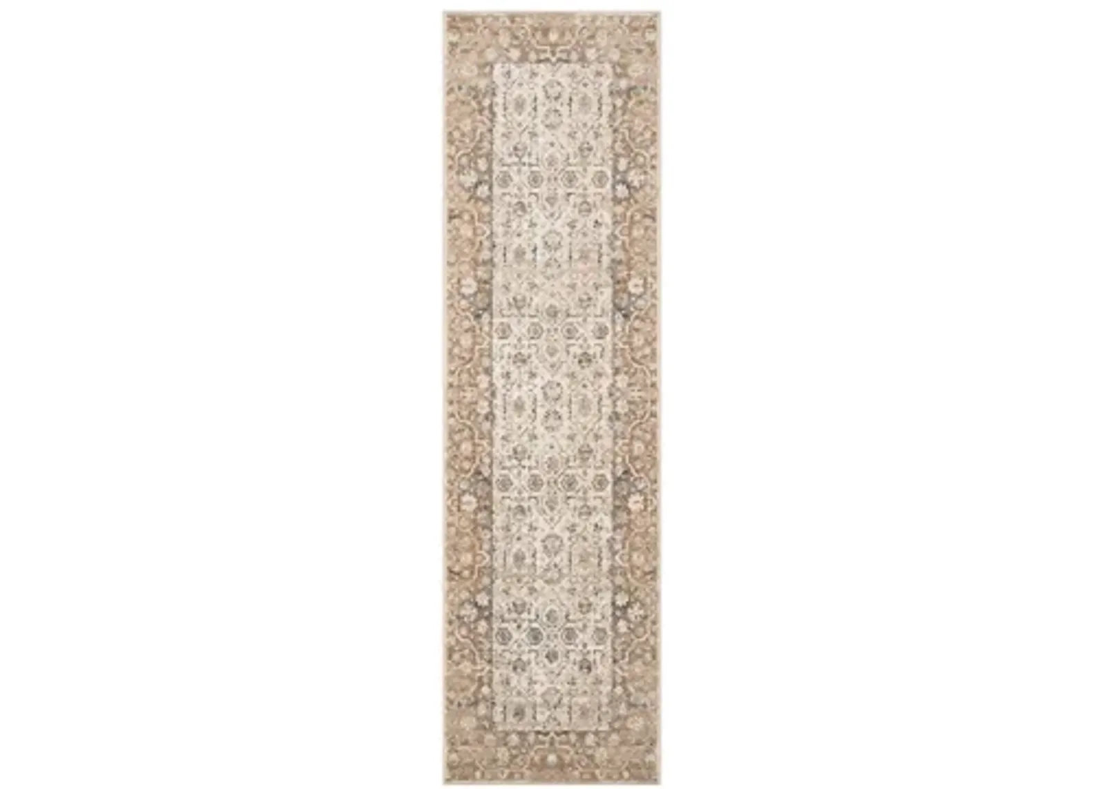 Malta Runner Rug in Taupe by Nourison