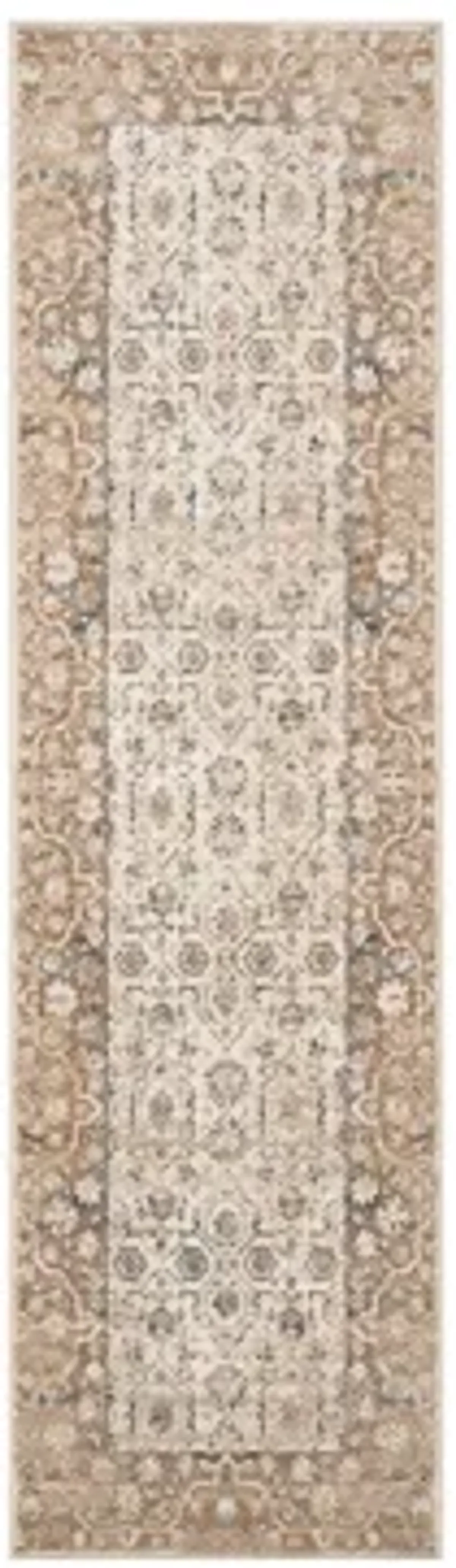 Malta Runner Rug in Taupe by Nourison