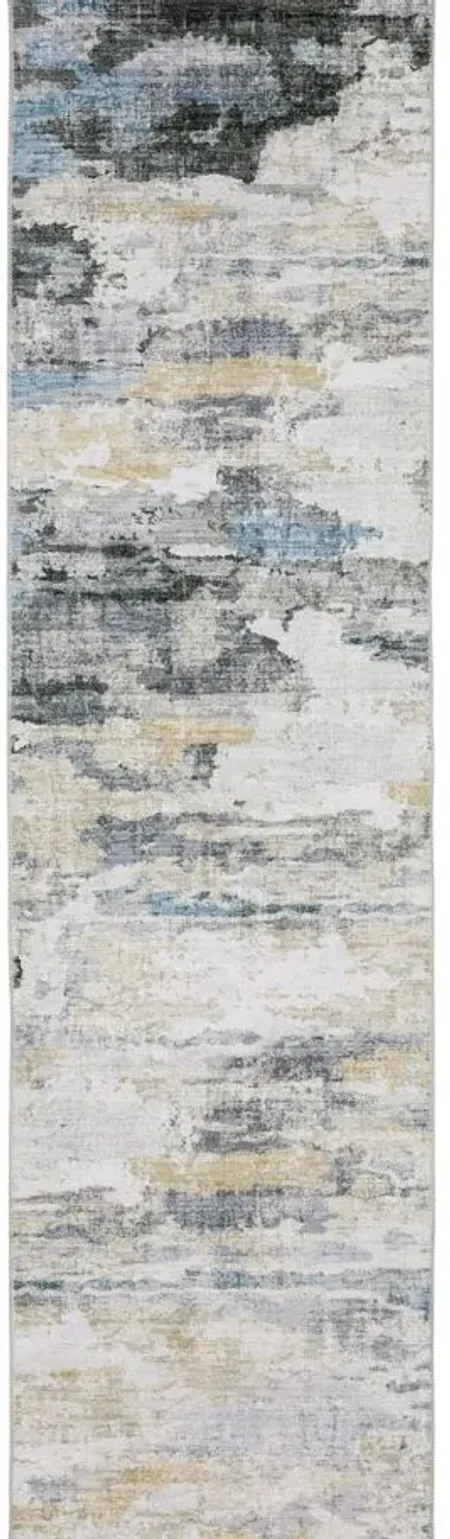 Mallory Runner Rug in Ivory, Gray by Bellanest