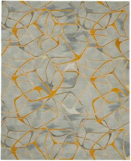 Laguna Area Rug in Gray Yellow by Nourison