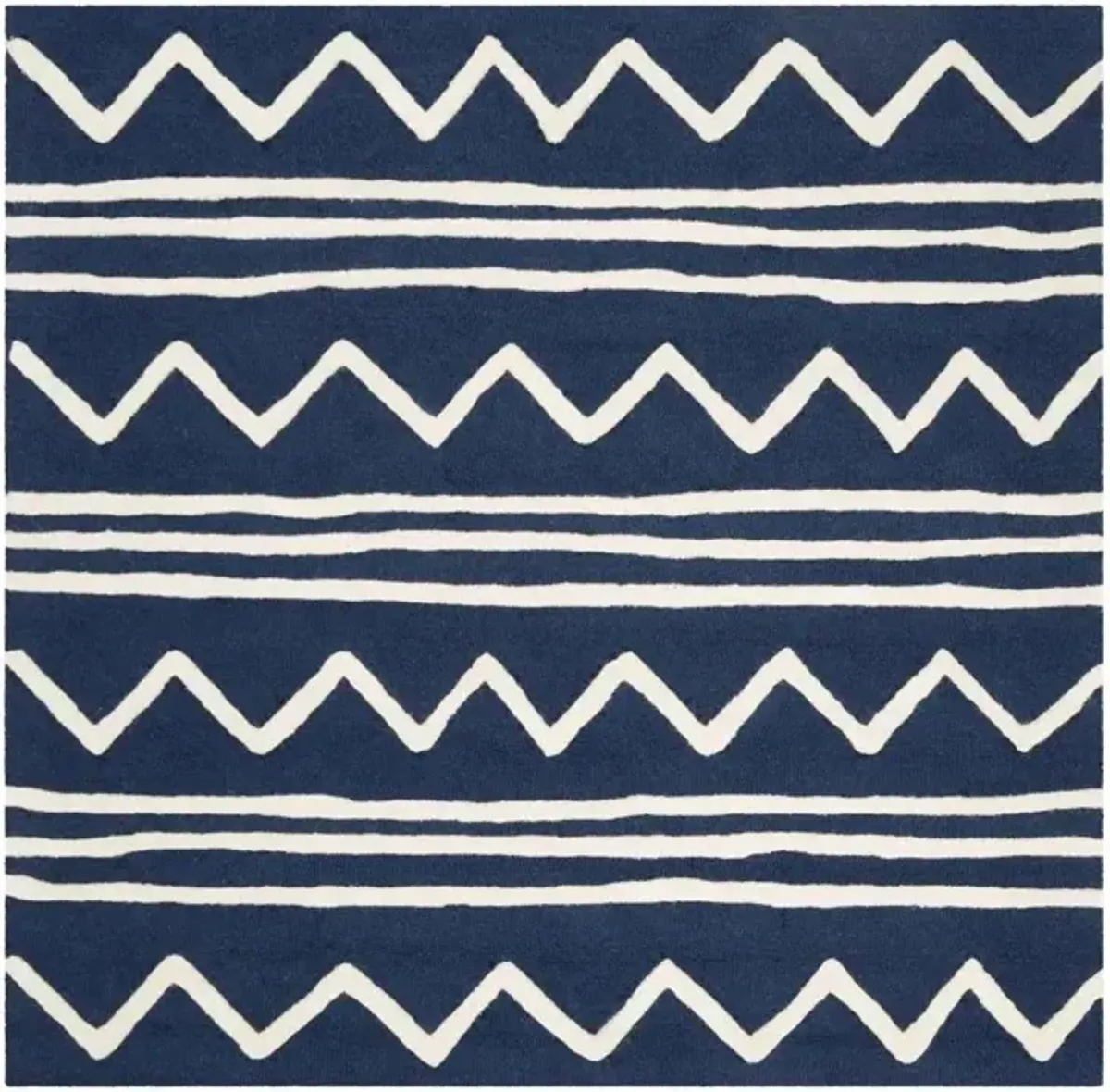 Zaiden Kid's Area Rug in Navy & Ivory by Safavieh