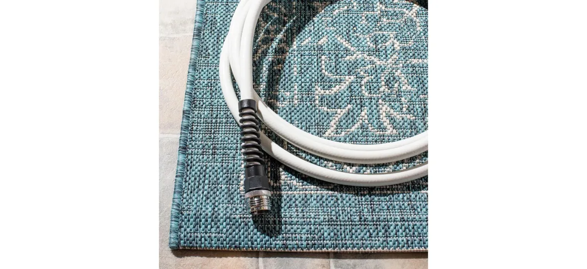 Courtyard Pacific Indoor/Outdoor Area Rug Round