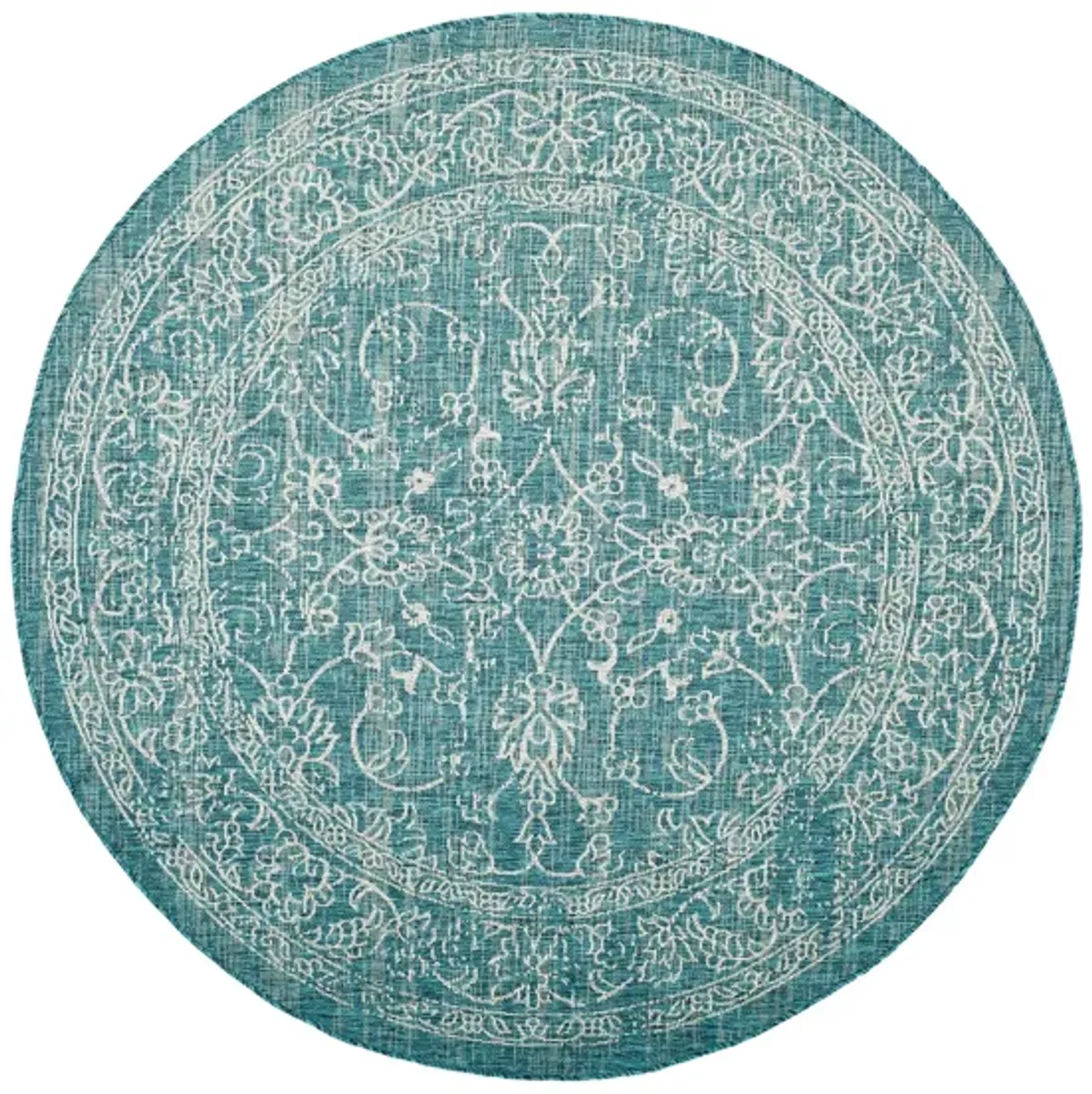 Courtyard Pacific Indoor/Outdoor Area Rug Round