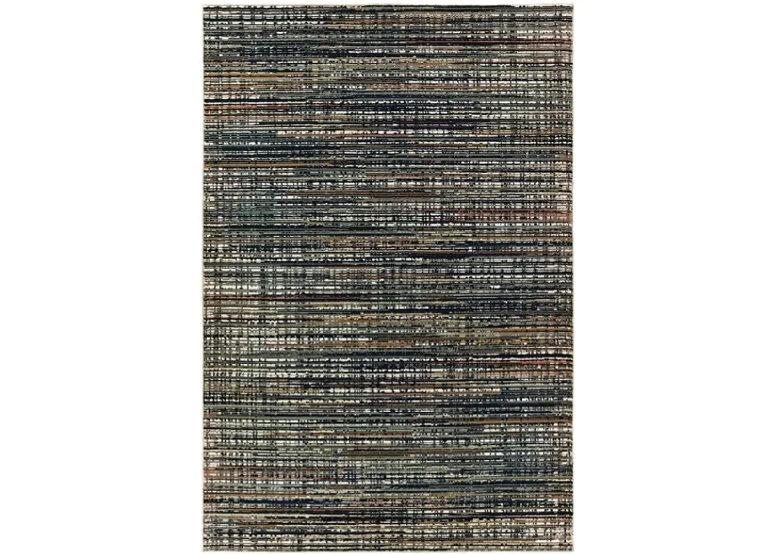 Pagan Area Rug in Black / Navy by Bellanest