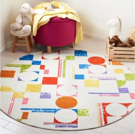 South Plymouth Kids' Playhouse Rug in Ivory/Red by Safavieh
