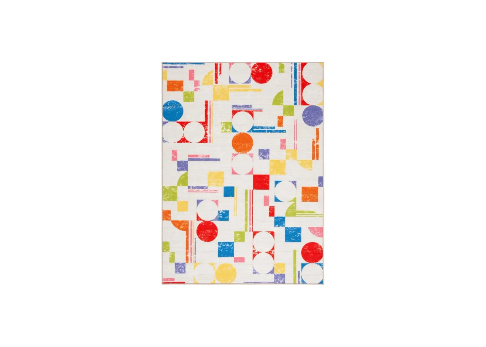 South Plymouth Kids' Playhouse Rug in Ivory/Red by Safavieh