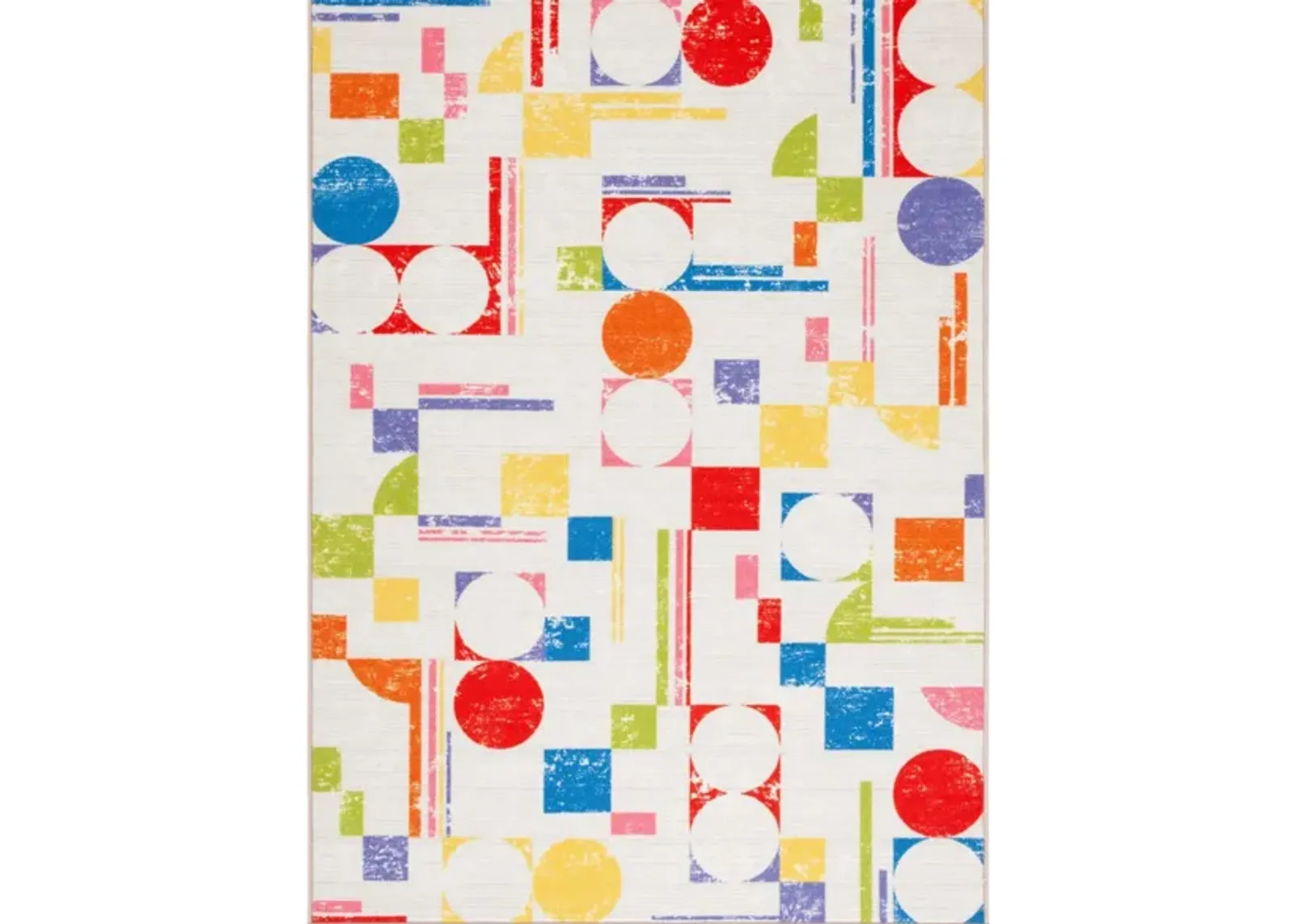 South Plymouth Kids' Playhouse Rug in Ivory/Red by Safavieh