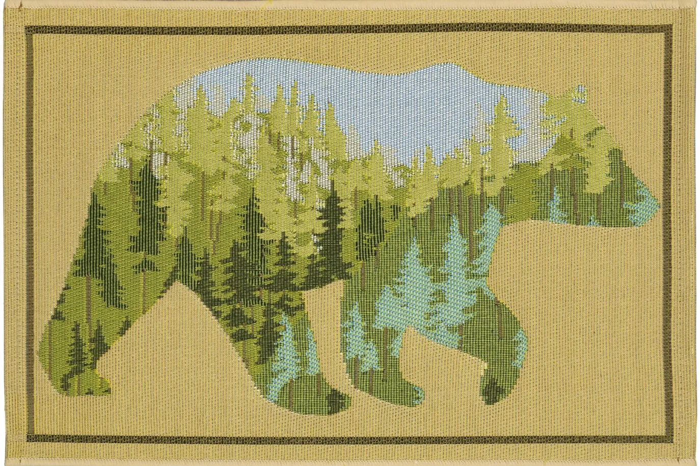 Esencia Bear Mountain Mat in Natural by Trans-Ocean Import Co Inc
