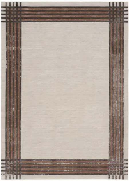 Devina Area Rug in Ivory, Silver by Nourison